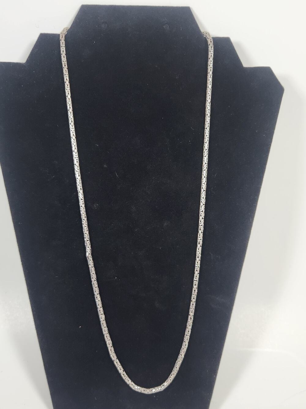 Suarti Sterling Silver Byzantine Chain Necklace Bali BA Indonesia 31.15g